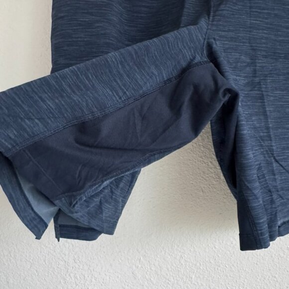 Lululemon THE Short Linerless 7" Mens 2 Piece Bundle XL Navy and Tan Gym Sporty - Picture 3 of 16